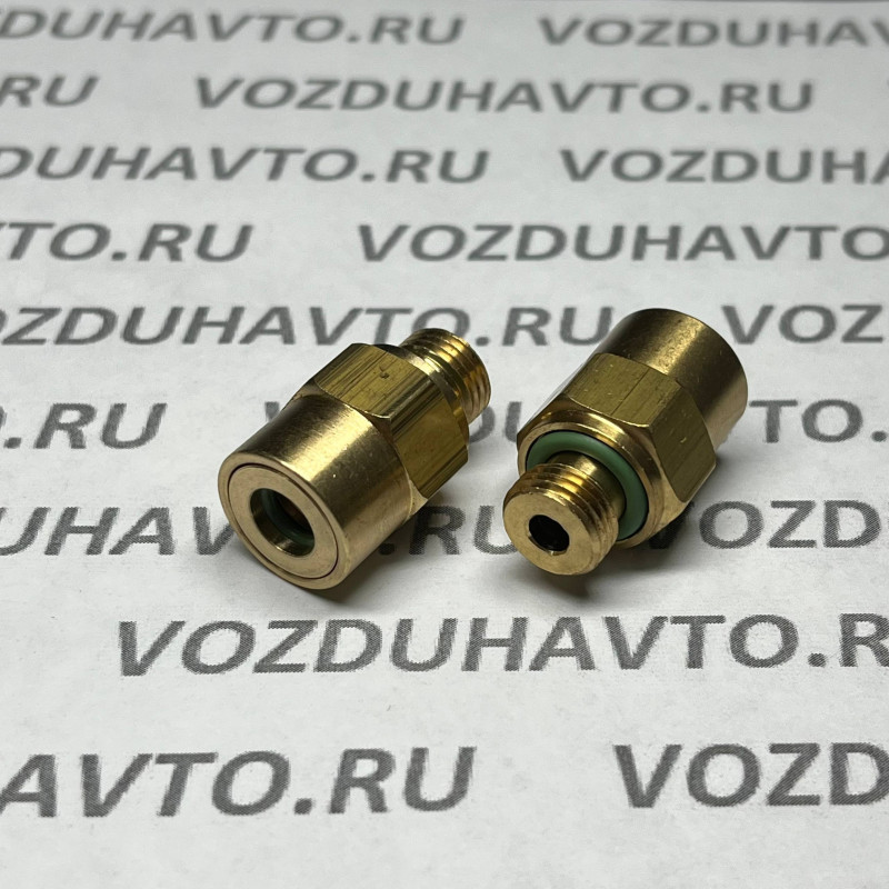 Фитинг прямой 06-М10*1 ТИСКОН (РОССИЯ) термостойкие уплотнения (аналог Camozzi 9512 FVMQ)