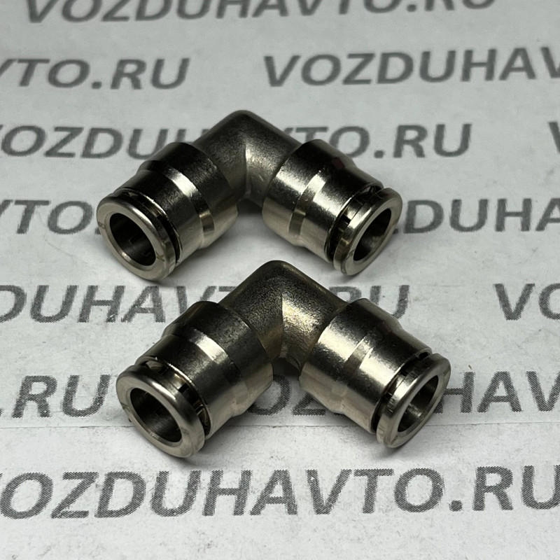 Фитинг угловой 08-08 Camozzi R6550 8 никель (НОВАЯ СЕРИЯ)