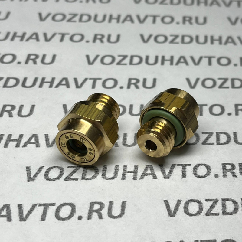 Фитинг прямой 06-М12 ТИСКОН (РОССИЯ) (аналог Camozzi 9512)