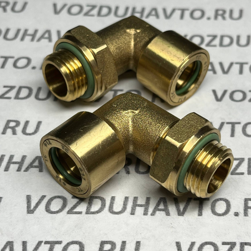 Фитинг угловой 12-М16 ТИСКОН (РОССИЯ) (аналог Camozzi 9502)