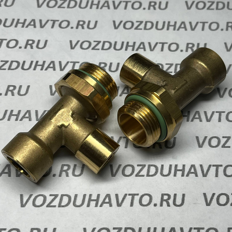 Фитинг тройник 12 - 8 - М22 ТИСКОН (РОССИЯ) (аналог Camozzi 9422)