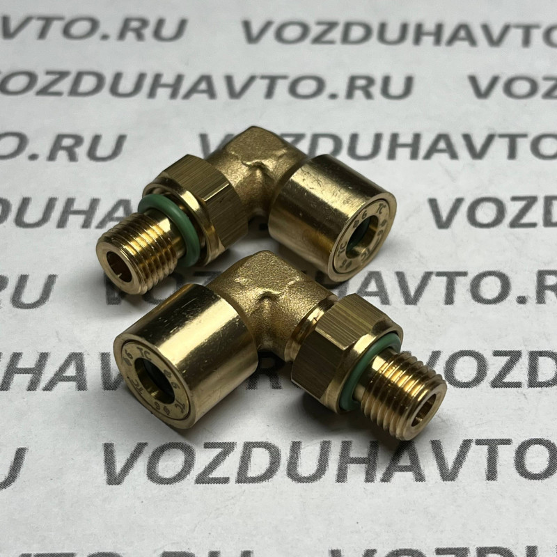 Фитинг угловой 06-М10 ТИСКОН (РОССИЯ) (аналог Camozzi 9502)