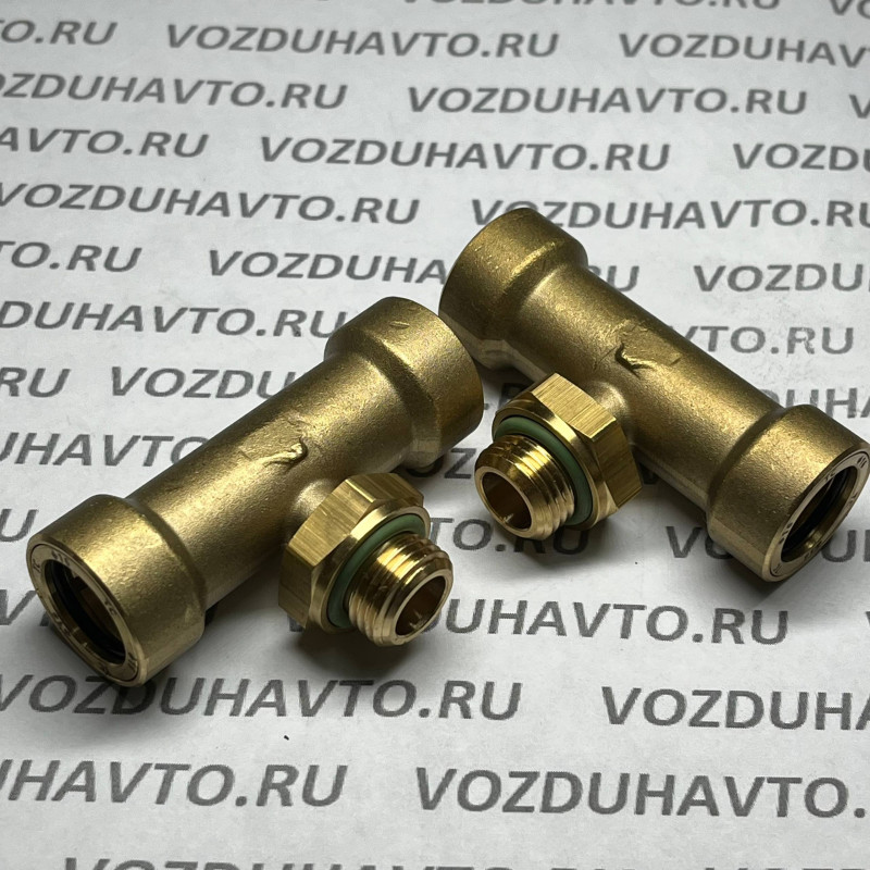 Фитинг тройник 16-М16 -16 ТИСКОН (РОССИЯ) (аналог Camozzi 9412)