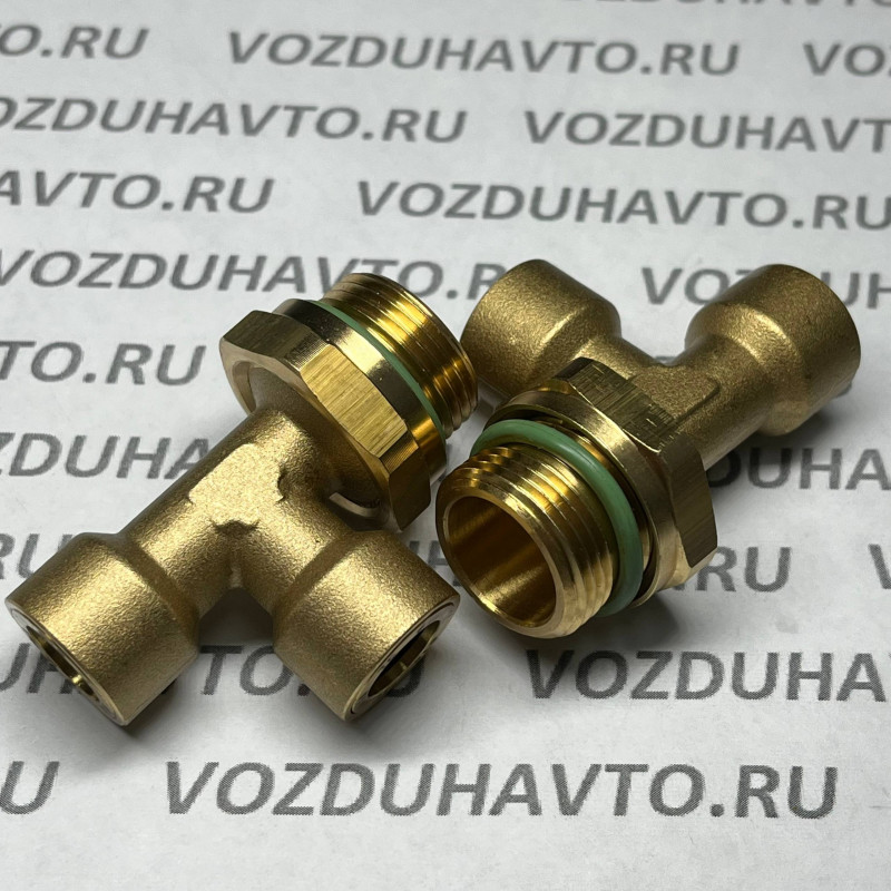 Фитинг тройник 10-10-М22 ТИСКОН (РОССИЯ) (аналог Camozzi 9422)