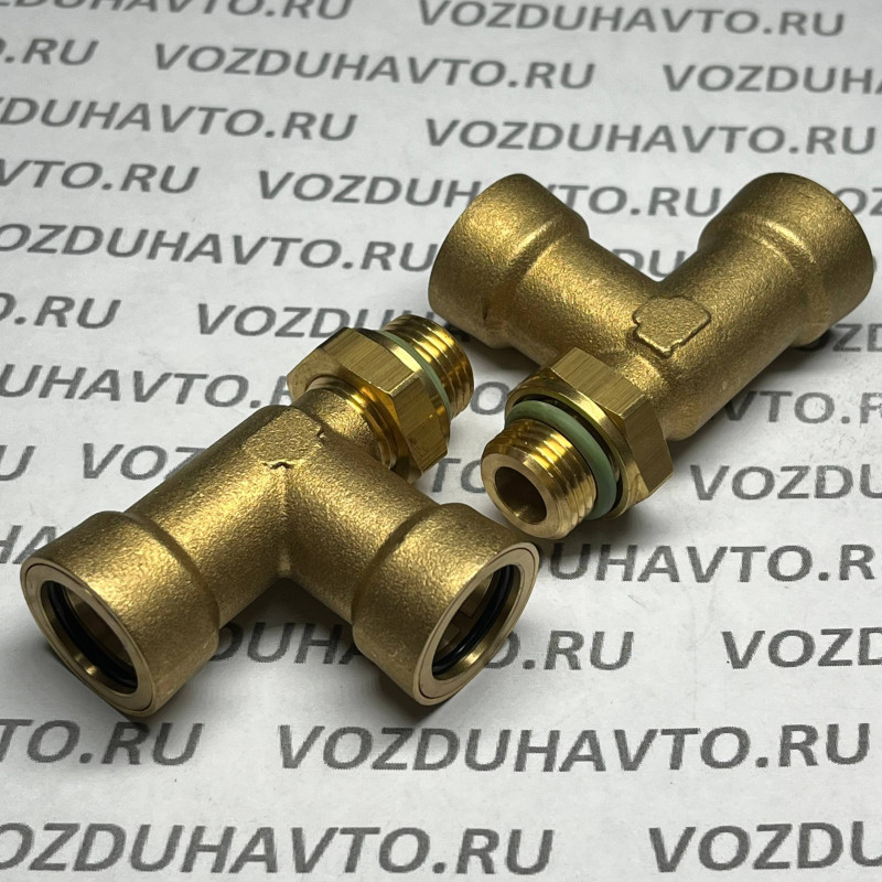 Фитинг тройник 16-16-М16 ТИСКОН (РОССИЯ) (аналог Camozzi 9422)