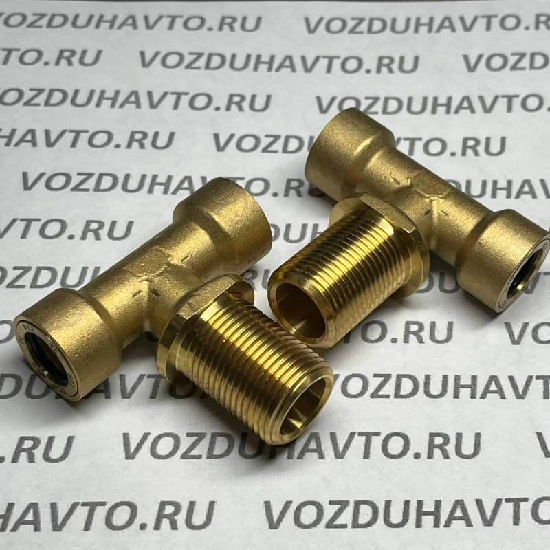 Фитинг тройник 12 -М20 - 12 ТИСКОН (РОССИЯ) (аналог Camozzi 9410)