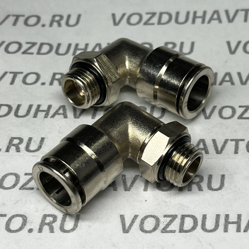 Фитинг угловой 12-1/4 поворотный Camozzi R6522 цанговый