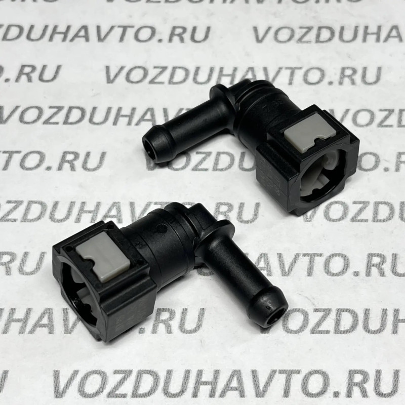 Штуцер топливный D7.89 под трубку 8мм угловой